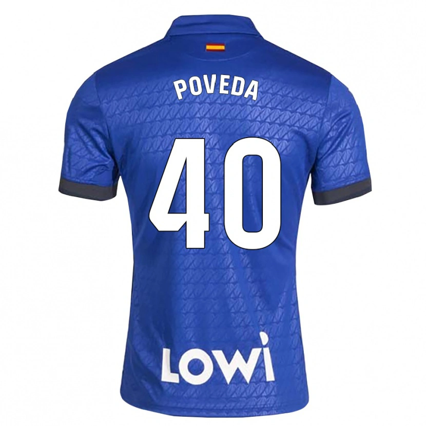 Danxen Damen Pedro Poveda #40 Blau Weiß Schwarz Heimtrikot Trikot 2026/27 T-Shirt Österreich