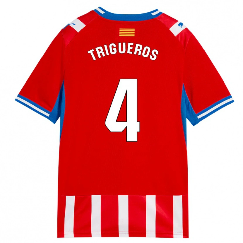 Danxen Damen Pol Trigueros #4 Rot Weiß Himmelblau Heimtrikot Trikot 2026/27 T-Shirt Österreich