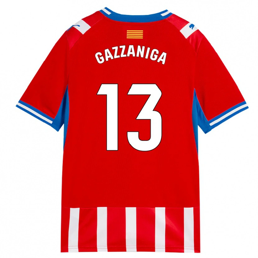 Danxen Damen Paulo Gazzaniga #13 Rot Weiß Himmelblau Heimtrikot Trikot 2026/27 T-Shirt Österreich