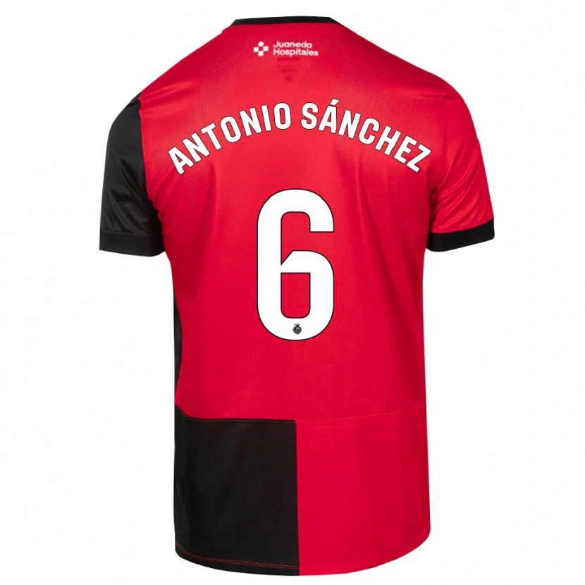 Danxen Damen Antonio Sánchez #6 Schwarz Rot Weiß Heimtrikot Trikot 2026/27 T-Shirt Österreich