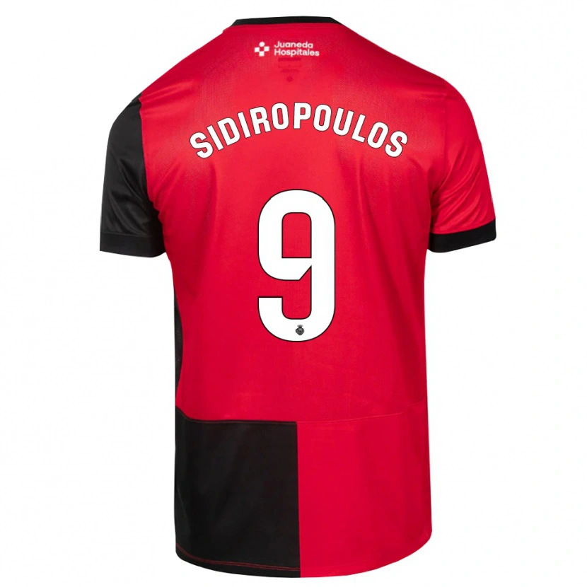 Danxen Damen Anastasios Sidiropoulos #9 Schwarz Rot Weiß Heimtrikot Trikot 2026/27 T-Shirt Österreich