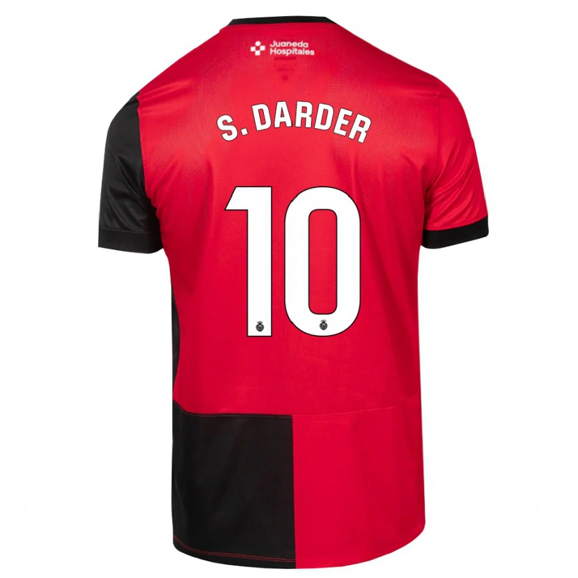 Danxen Damen Sergi Darder #10 Schwarz Rot Weiß Heimtrikot Trikot 2026/27 T-Shirt Österreich