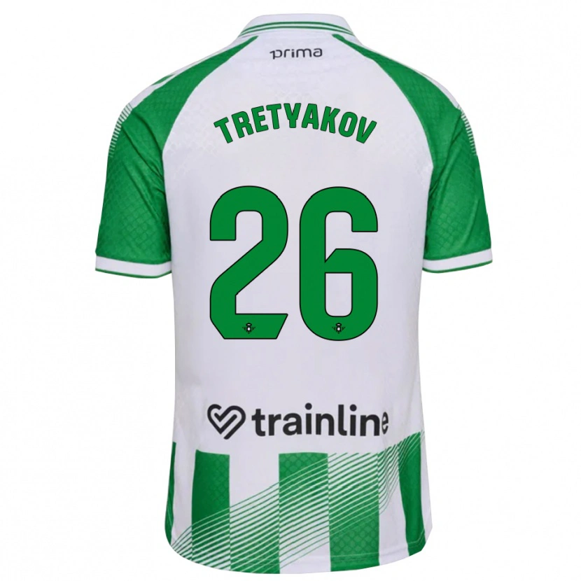 Danxen Damen Ivan Tretyakov #26 Hellgrün Schwarz Weiß Heimtrikot Trikot 2026/27 T-Shirt Österreich