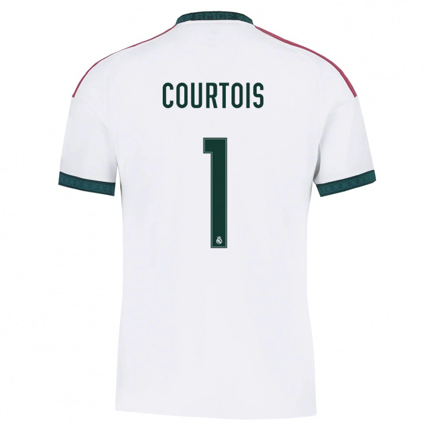 Danxen Damen Thibaut Courtois #1 Dunkelgrün Weiß Rot Heimtrikot Trikot 2026/27 T-Shirt Österreich