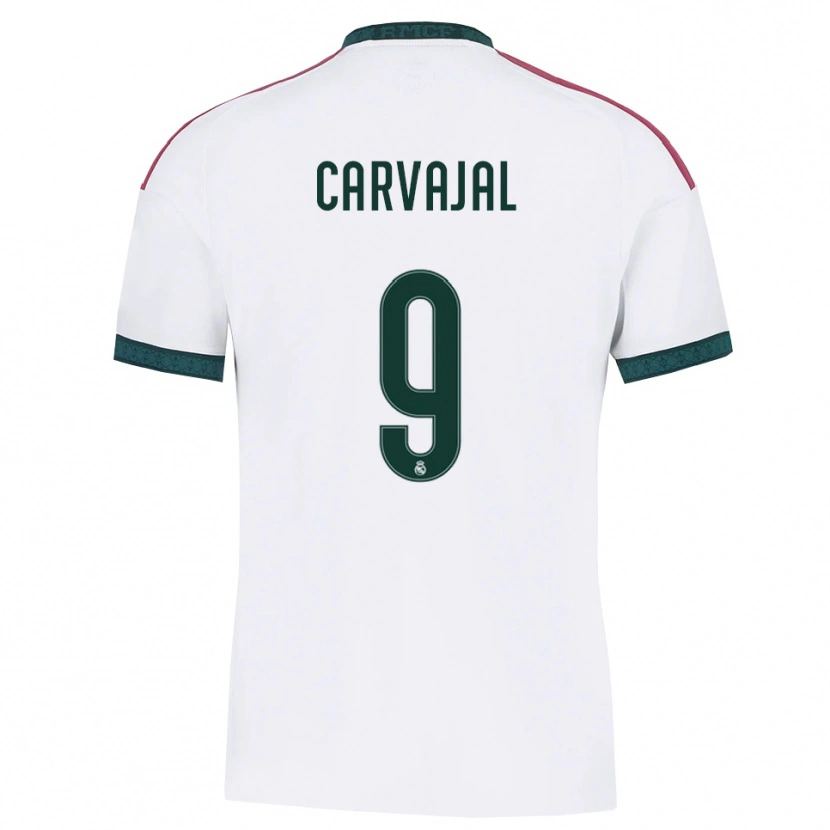 Danxen Damen Ángel Carvajal #9 Dunkelgrün Weiß Rot Heimtrikot Trikot 2026/27 T-Shirt Österreich