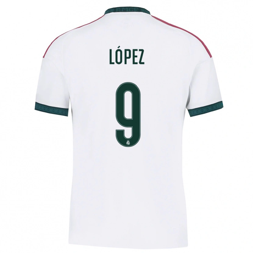 Danxen Damen Mikel López #9 Dunkelgrün Weiß Rot Heimtrikot Trikot 2026/27 T-Shirt Österreich