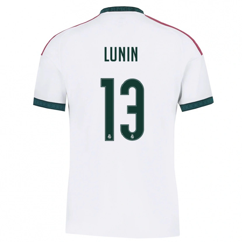 Danxen Damen Andriy Lunin #13 Dunkelgrün Weiß Rot Heimtrikot Trikot 2026/27 T-Shirt Österreich