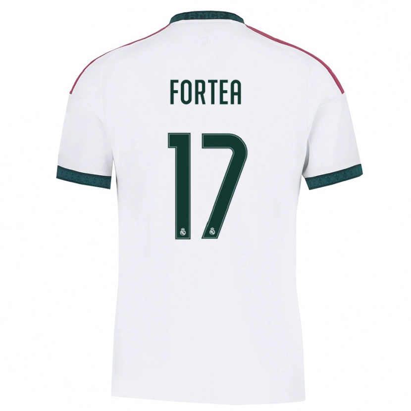 Danxen Damen Jesús Fortea #17 Dunkelgrün Weiß Rot Heimtrikot Trikot 2026/27 T-Shirt Österreich
