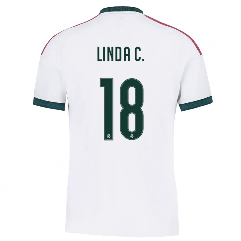 Danxen Damen Linda Caicedo #18 Dunkelgrün Weiß Rot Heimtrikot Trikot 2026/27 T-Shirt Österreich