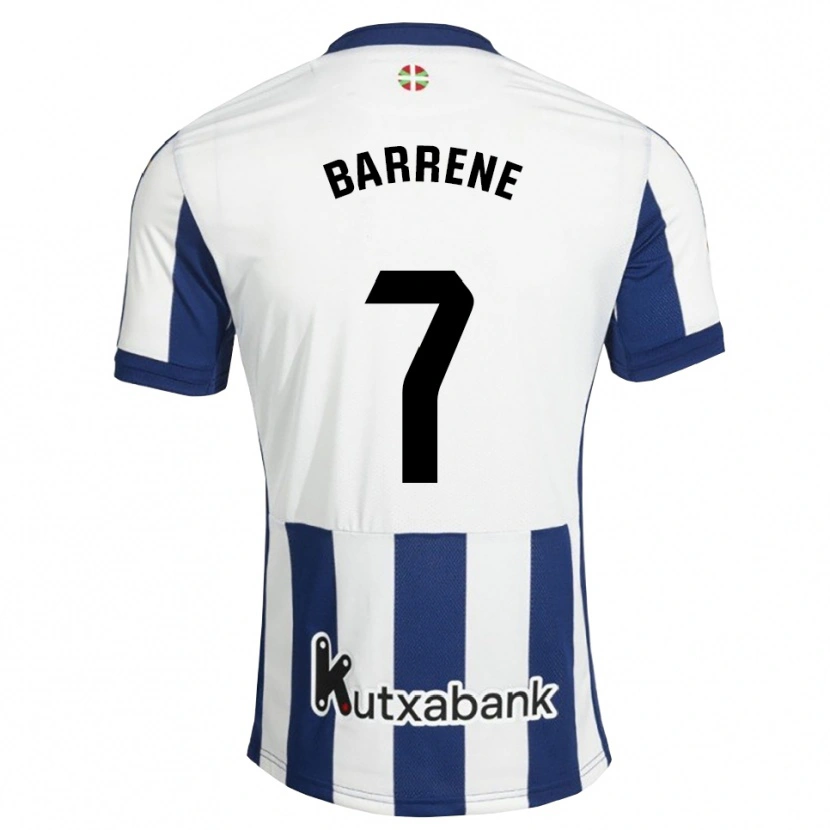 Danxen Damen Ander Barrenetxea #7 Marineweiß Goldrute Heimtrikot Trikot 2026/27 T-Shirt Österreich