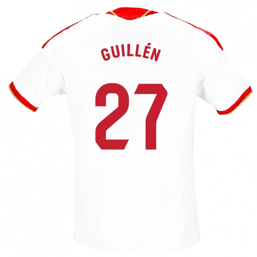 Danxen Damen Nico Guillén #27 Weiß Rot Heimtrikot Trikot 2026/27 T-Shirt Österreich