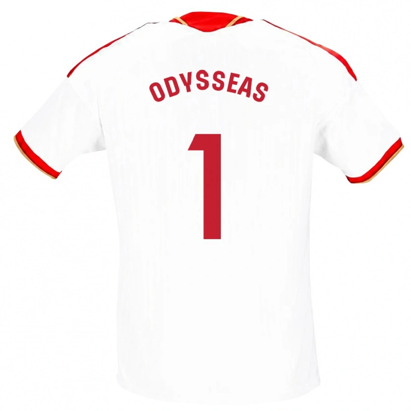 Danxen Damen Odysseas Vlachodimos #1 Weiß Rot Heimtrikot Trikot 2026/27 T-Shirt Österreich