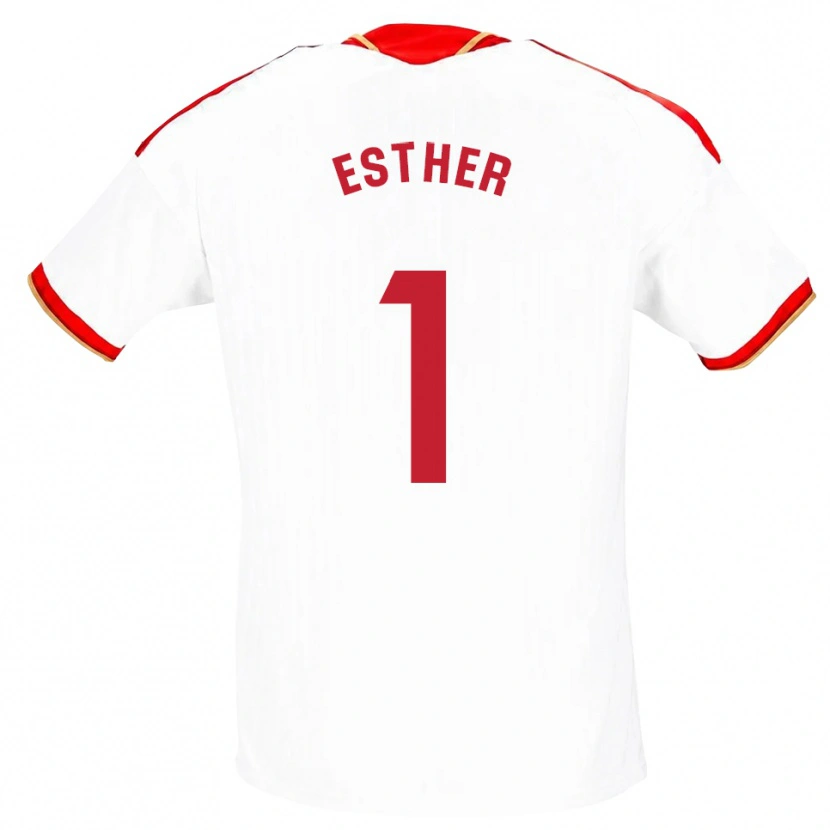 Danxen Damen Esther Sullastres Ayuso #1 Weiß Rot Heimtrikot Trikot 2026/27 T-Shirt Österreich