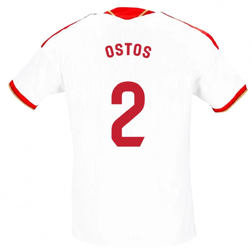 Danxen Damen Fran Ostos #2 Weiß Rot Heimtrikot Trikot 2026/27 T-Shirt Österreich