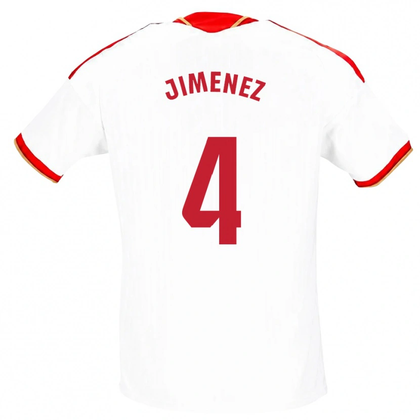 Danxen Damen Diego Jiménez #4 Weiß Rot Heimtrikot Trikot 2026/27 T-Shirt Österreich