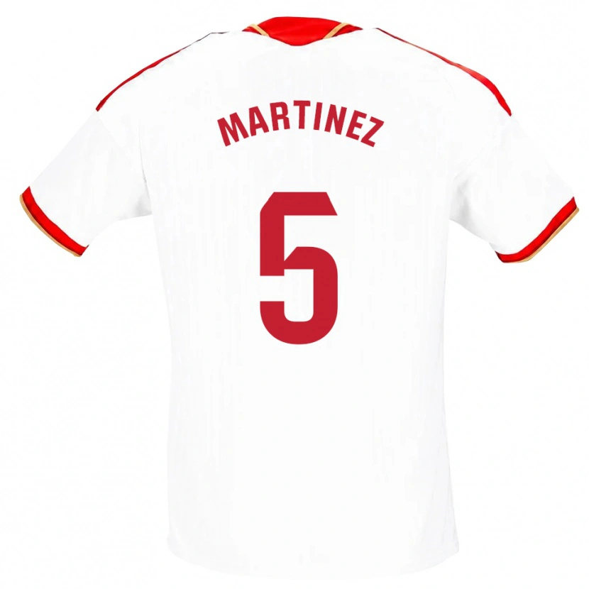 Danxen Damen Sergio Martínez #5 Weiß Rot Heimtrikot Trikot 2026/27 T-Shirt Österreich