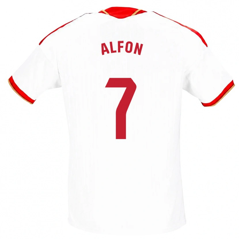 Danxen Damen Alfon González #7 Weiß Rot Heimtrikot Trikot 2026/27 T-Shirt Österreich