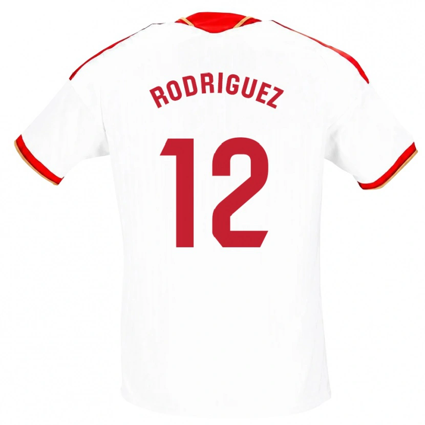 Danxen Damen Lucía María Rodríguez Herrero #12 Weiß Rot Heimtrikot Trikot 2026/27 T-Shirt Österreich