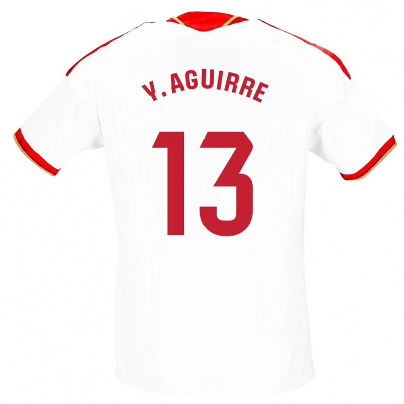 Danxen Damen Yolanda Aguirre Gutiérrez #13 Weiß Rot Heimtrikot Trikot 2026/27 T-Shirt Österreich