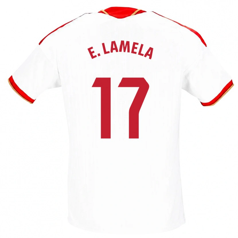 Danxen Damen Erik Lamela #17 Weiß Rot Heimtrikot Trikot 2026/27 T-Shirt Österreich