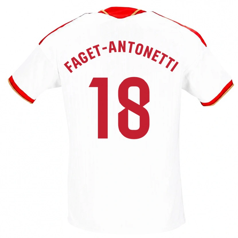Danxen Damen Roméo Faget-Antonetti #18 Weiß Rot Heimtrikot Trikot 2026/27 T-Shirt Österreich