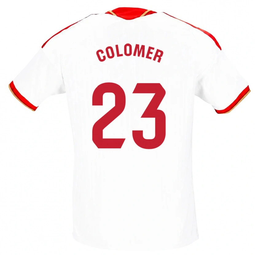 Danxen Damen Carlos Colomer #23 Weiß Rot Heimtrikot Trikot 2026/27 T-Shirt Österreich