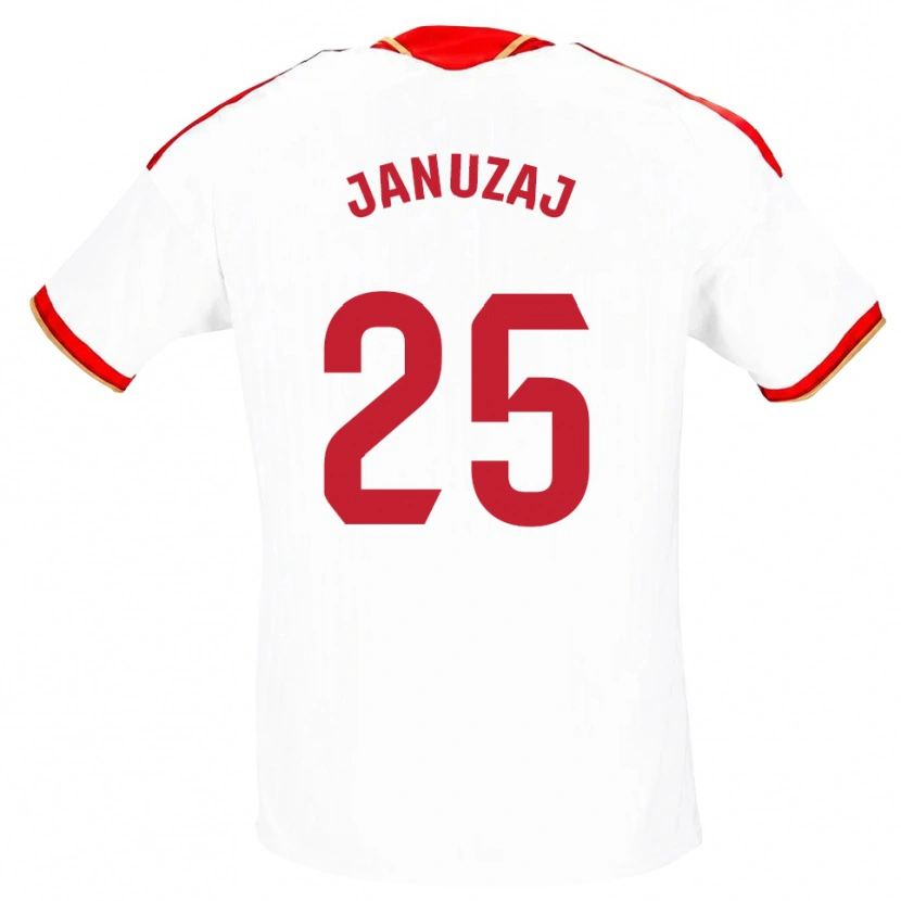 Danxen Damen Adnan Januzaj #25 Weiß Rot Heimtrikot Trikot 2026/27 T-Shirt Österreich
