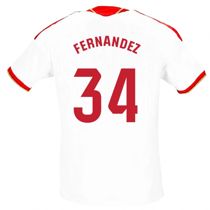 Danxen Damen Marc Fernández #34 Weiß Rot Heimtrikot Trikot 2026/27 T-Shirt Österreich