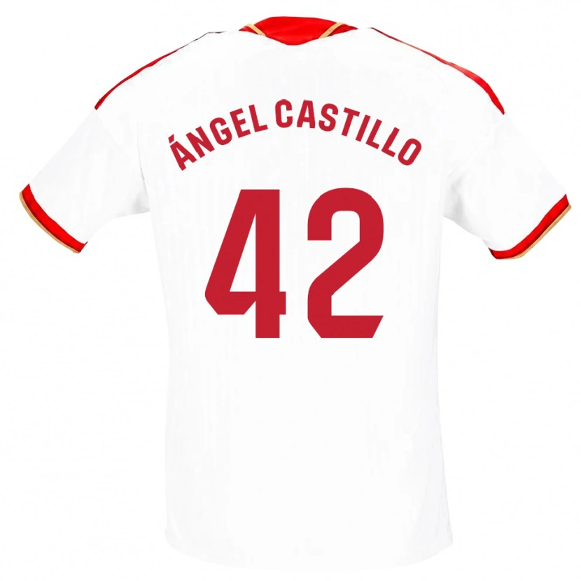 Danxen Damen Manuel Ángel Castillo #42 Weiß Rot Heimtrikot Trikot 2026/27 T-Shirt Österreich
