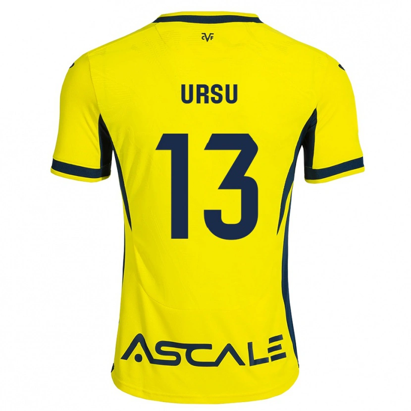Danxen Damen Eduard Ursu #13 Gelb Schwarz Rot Heimtrikot Trikot 2026/27 T-Shirt Österreich