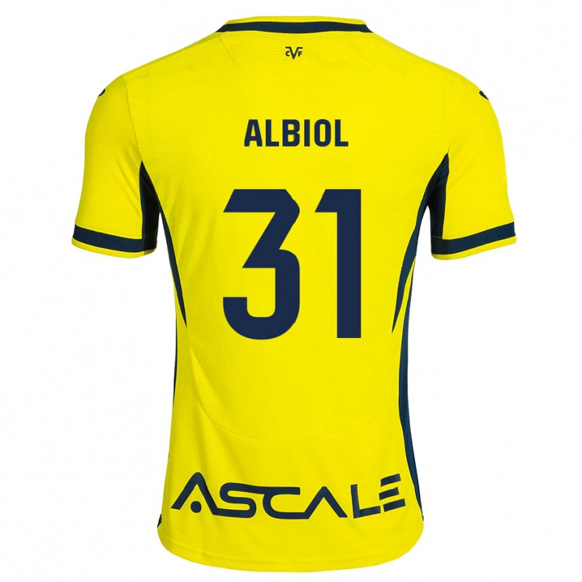 Danxen Damen Thiago Albiol #31 Gelb Schwarz Rot Heimtrikot Trikot 2026/27 T-Shirt Österreich