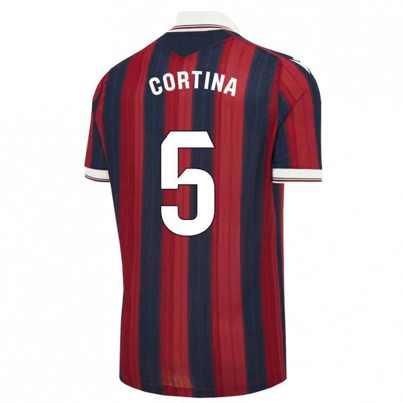 Danxen Damen Borja Cortina #5 Mitternachtsblau Rot Heimtrikot Trikot 2026/27 T-Shirt Österreich