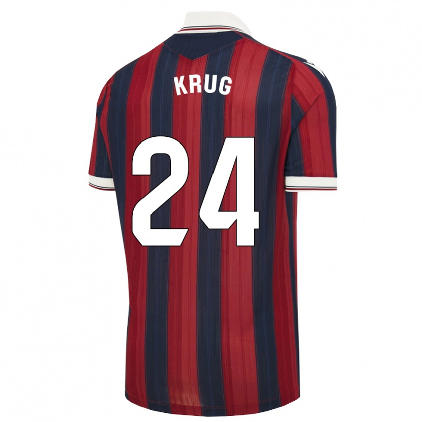Danxen Damen Martín Krug #24 Mitternachtsblau Rot Heimtrikot Trikot 2026/27 T-Shirt Österreich
