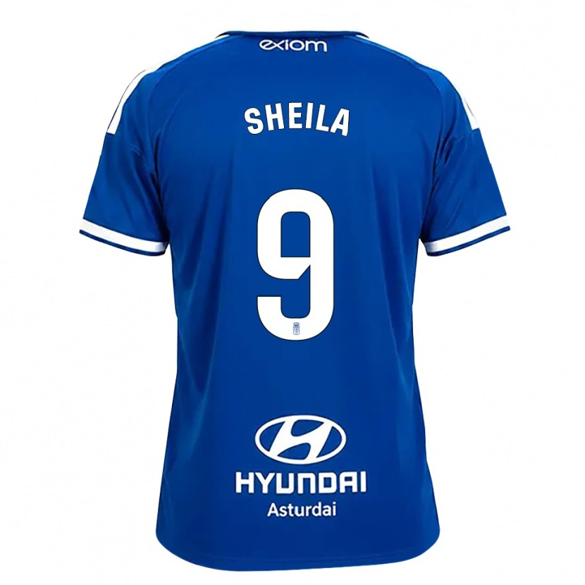 Danxen Damen Sheila Elorza Hernández #9 Mittelblau Weiß Heimtrikot Trikot 2026/27 T-Shirt Österreich