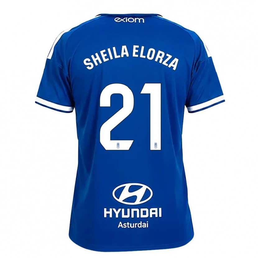 Danxen Damen Sheila Elorza #21 Mittelblau Weiß Heimtrikot Trikot 2026/27 T-Shirt Österreich