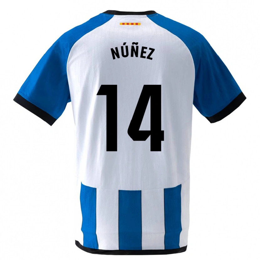 Danxen Damen Unai Núñez #14 Königsblau Weiß Heimtrikot Trikot 2026/27 T-Shirt Österreich