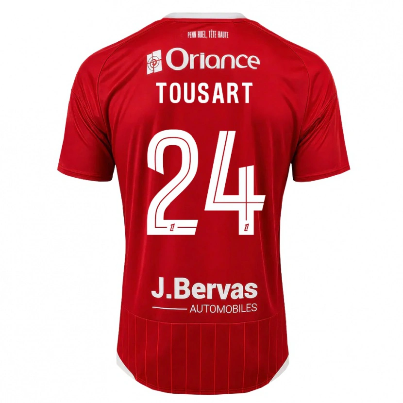 Danxen Damen Lucas Tousart #24 Weiß Rot Heimtrikot Trikot 2026/27 T-Shirt Österreich