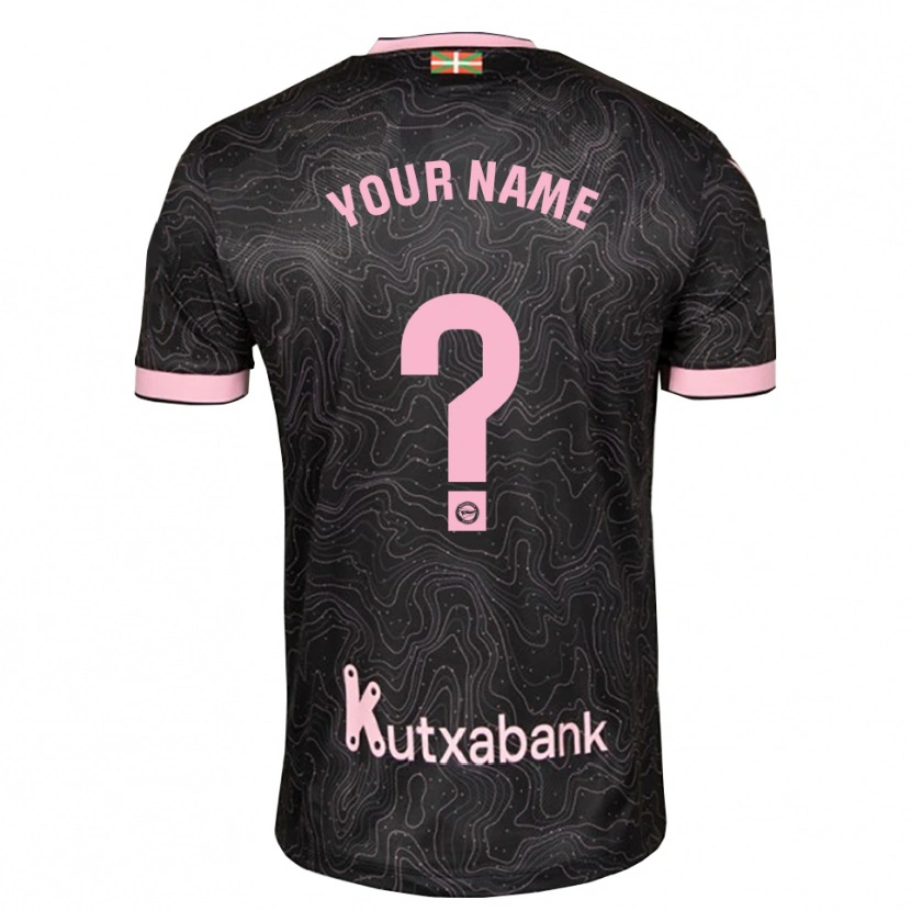 Danxen Damen Ihren Namen #0 Schwarz Pink Auswärtstrikot Trikot 2026/27 T-Shirt Österreich