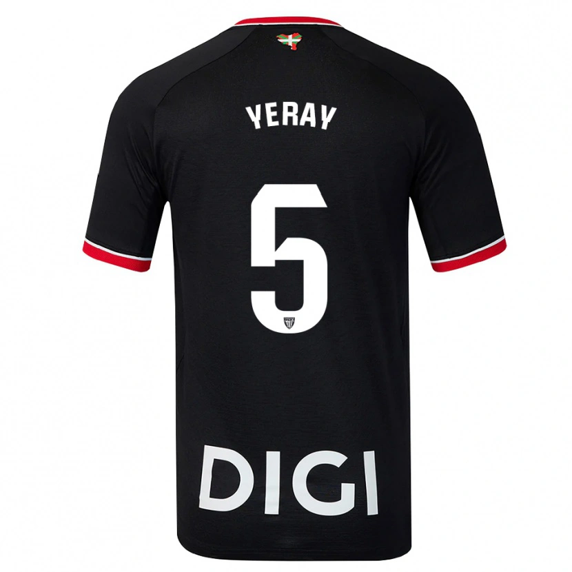 Danxen Damen Yeray Álvarez #5 Schwarz Weiß Rot Auswärtstrikot Trikot 2026/27 T-Shirt Österreich