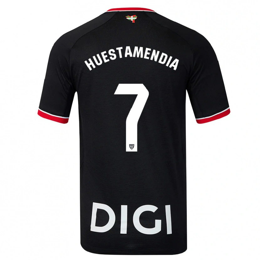Danxen Damen Peio Huestamendia #7 Schwarz Weiß Rot Auswärtstrikot Trikot 2026/27 T-Shirt Österreich