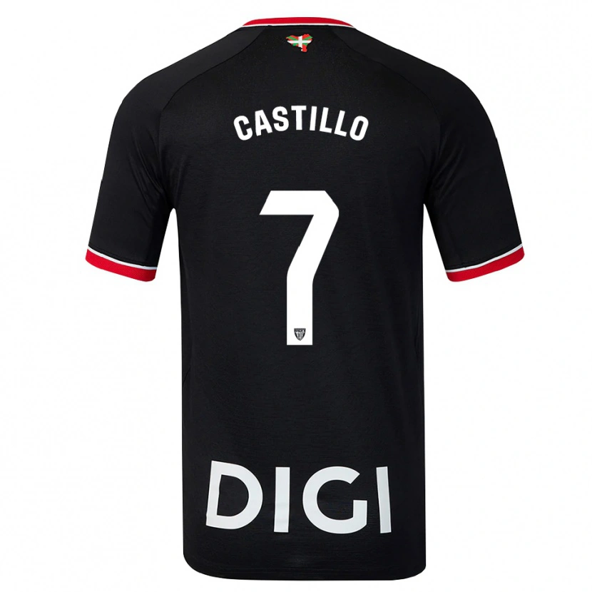 Danxen Damen Unai Castillo #7 Schwarz Weiß Rot Auswärtstrikot Trikot 2026/27 T-Shirt Österreich