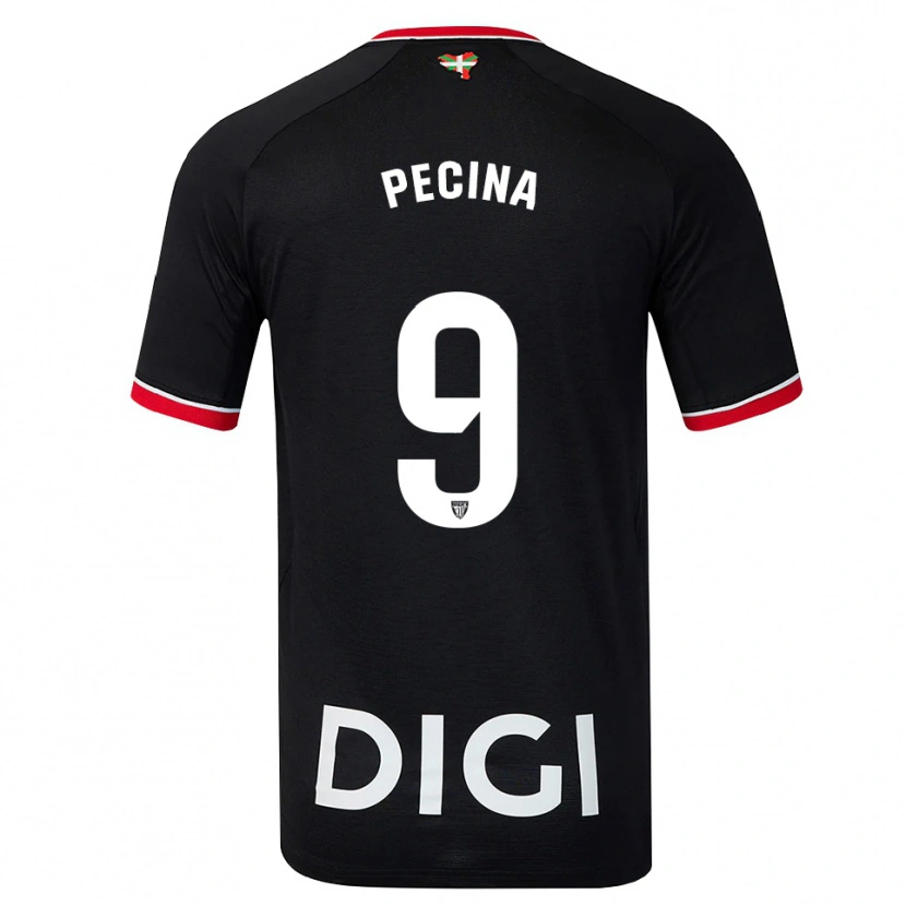 Danxen Damen Ander Peciña #9 Schwarz Weiß Rot Auswärtstrikot Trikot 2026/27 T-Shirt Österreich