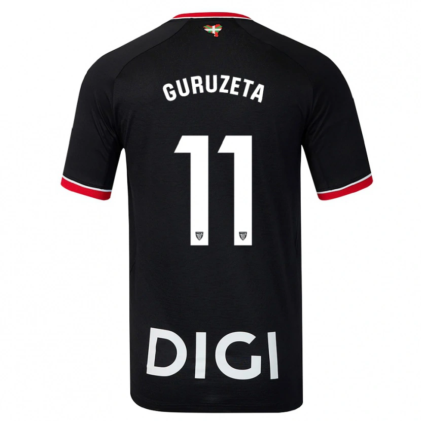 Danxen Damen Gorka Guruzeta #11 Schwarz Weiß Rot Auswärtstrikot Trikot 2026/27 T-Shirt Österreich