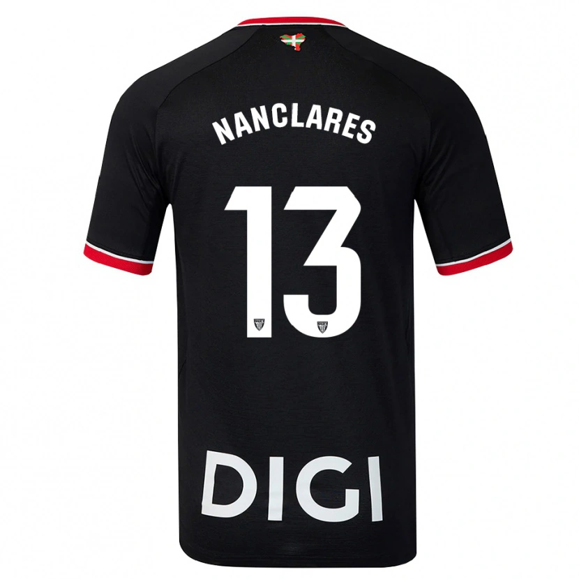 Danxen Damen Adriana Nanclares Romero #13 Schwarz Weiß Rot Auswärtstrikot Trikot 2026/27 T-Shirt Österreich