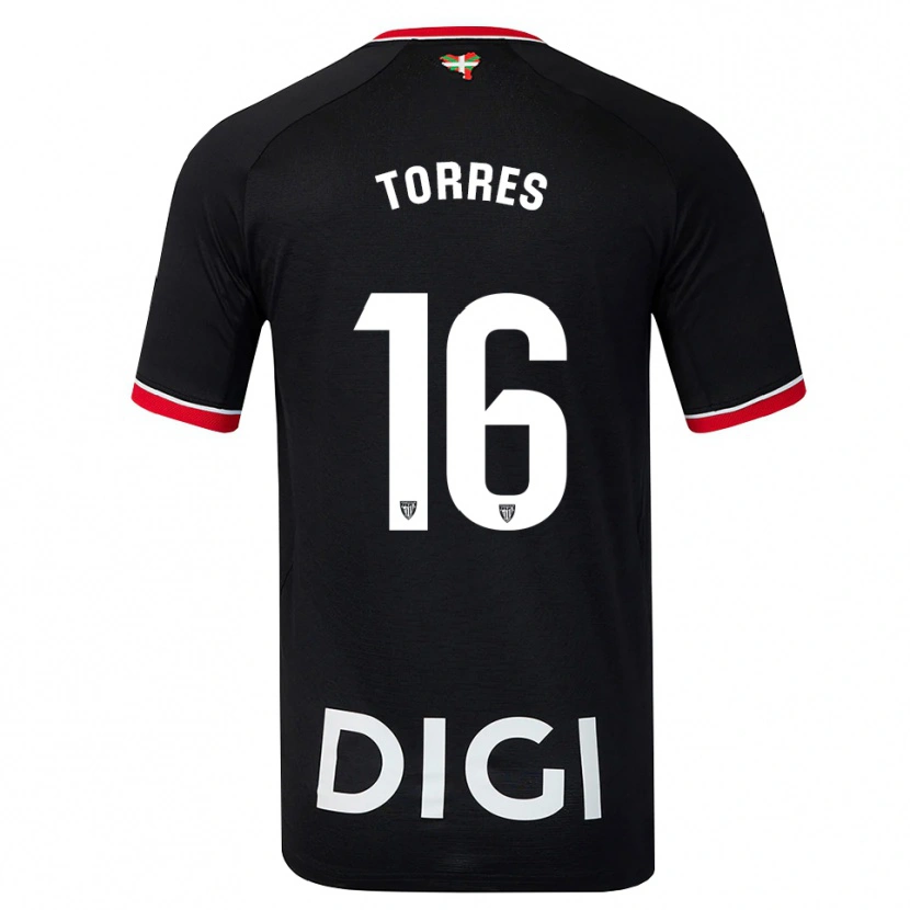 Danxen Damen Asier Torres #16 Schwarz Weiß Rot Auswärtstrikot Trikot 2026/27 T-Shirt Österreich