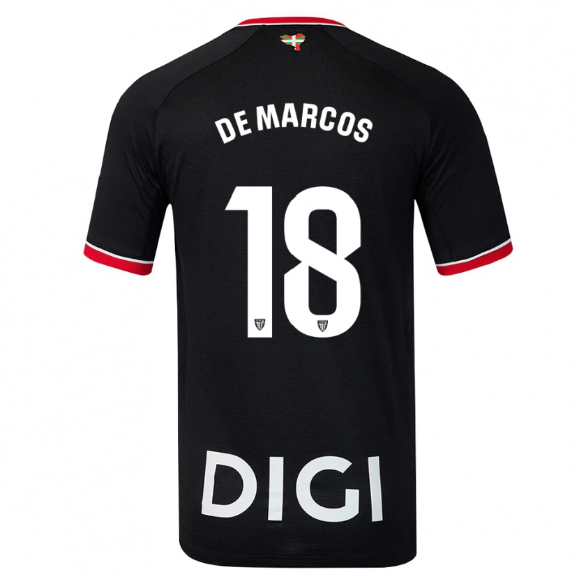 Danxen Damen Oscar De Marcos #18 Schwarz Weiß Rot Auswärtstrikot Trikot 2026/27 T-Shirt Österreich