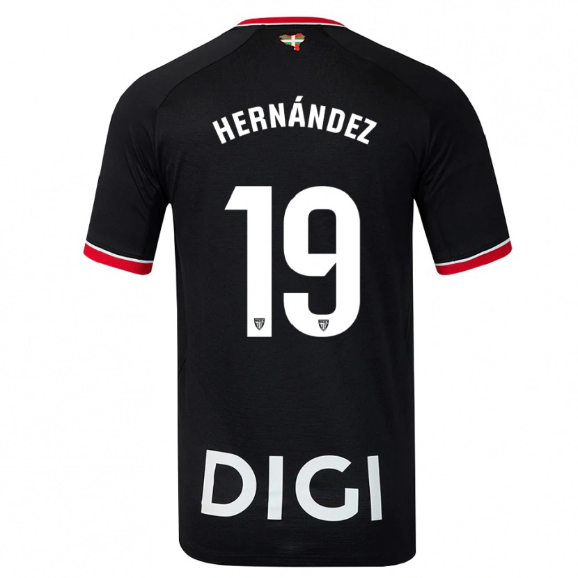 Danxen Damen Egoitz Hernández #19 Schwarz Weiß Rot Auswärtstrikot Trikot 2026/27 T-Shirt Österreich