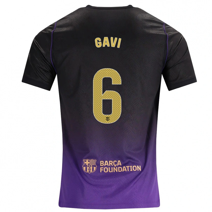 Danxen Damen Pablo Martín Páez Gavira #6 Lila Gelb Schwarz Auswärtstrikot Trikot 2026/27 T-Shirt Österreich