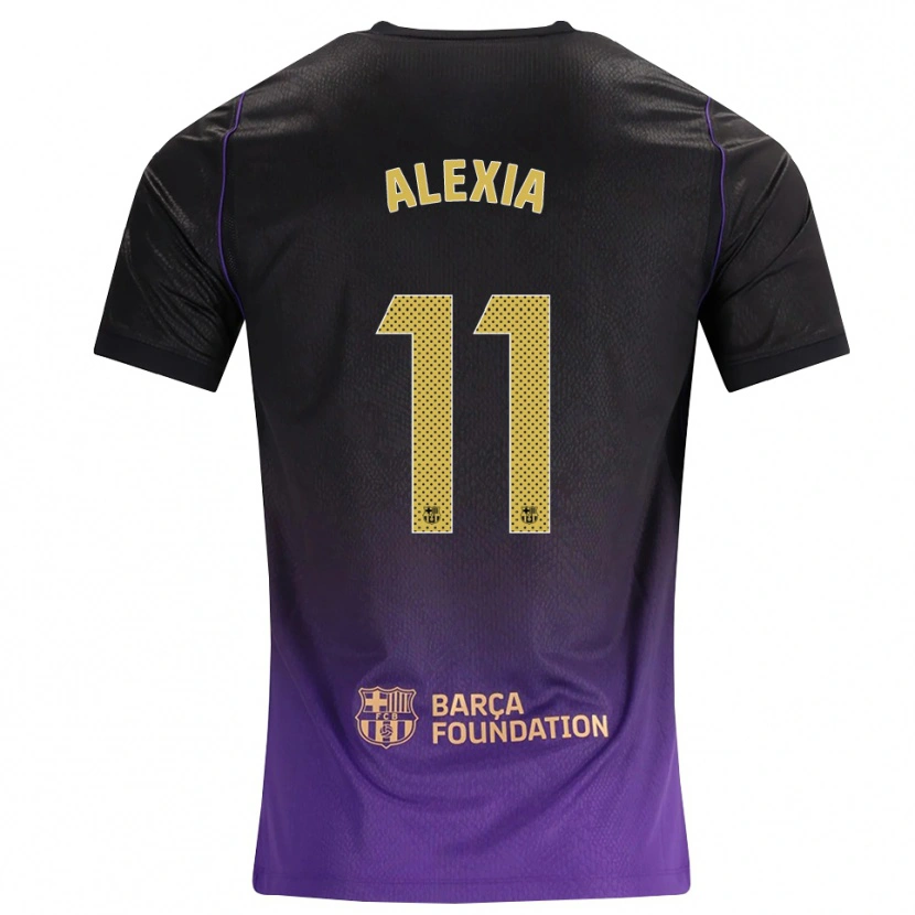 Danxen Damen Alexia Putellas #11 Lila Gelb Schwarz Auswärtstrikot Trikot 2026/27 T-Shirt Österreich