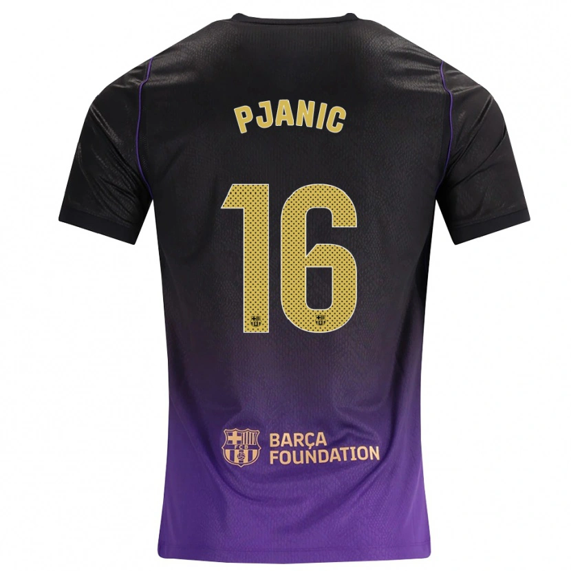 Danxen Damen Miralem Pjanic #16 Lila Gelb Schwarz Auswärtstrikot Trikot 2026/27 T-Shirt Österreich